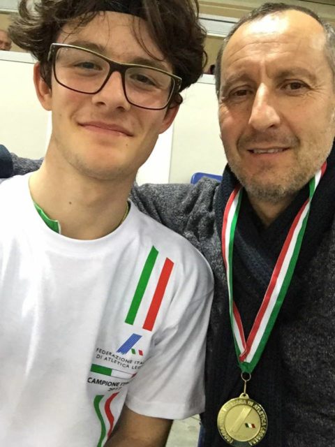 Righi Vieri CAMPIONE Italiano nei 60 ostacoli indoor