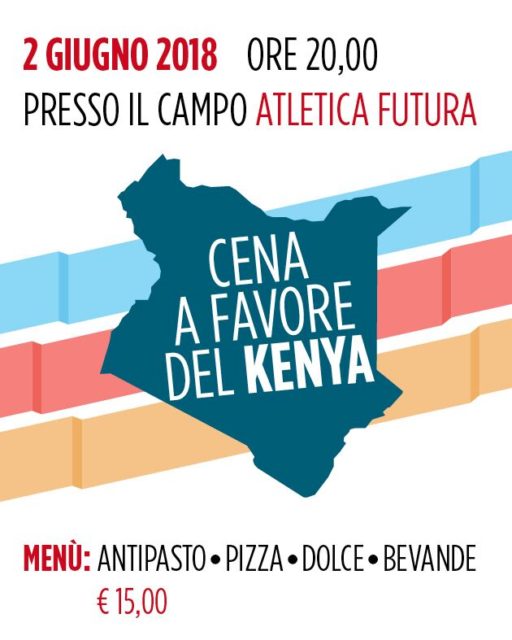 Grande festa il 2 giugno presso il campo di atletica a Matassino. Tutto il ricavato andrà a favore delle popolazioni keniote. La partecipazione é aperta a tutti!!!